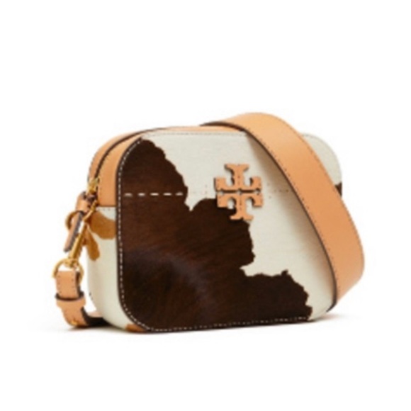 Tory Burch Handbags - New Tory Burch McGraw Calf Hair Crossbody Camera Bag Rare